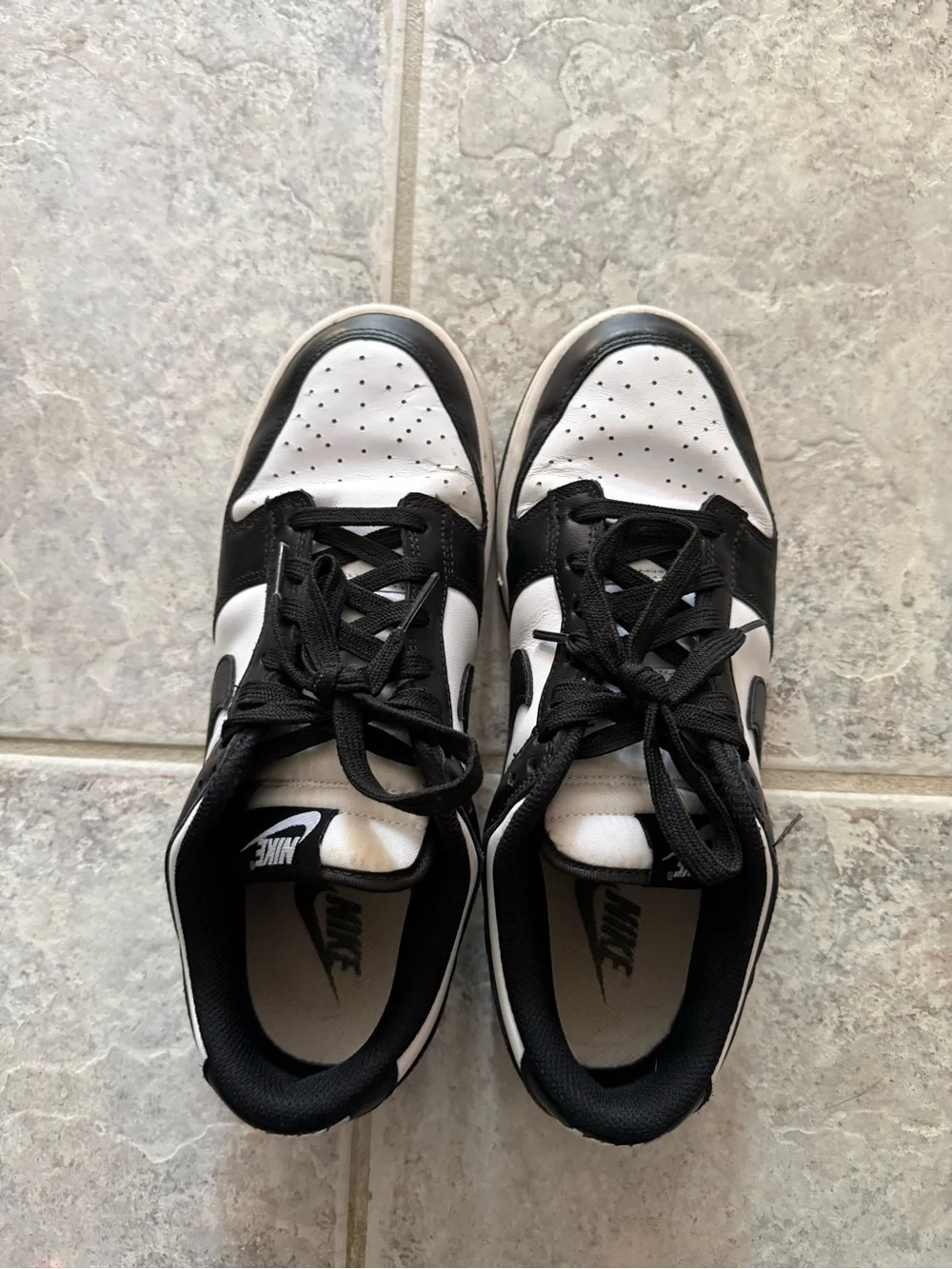 Nike Low-Top Swoosh Sneaker — Black & White Panda Dunk Women’s 9